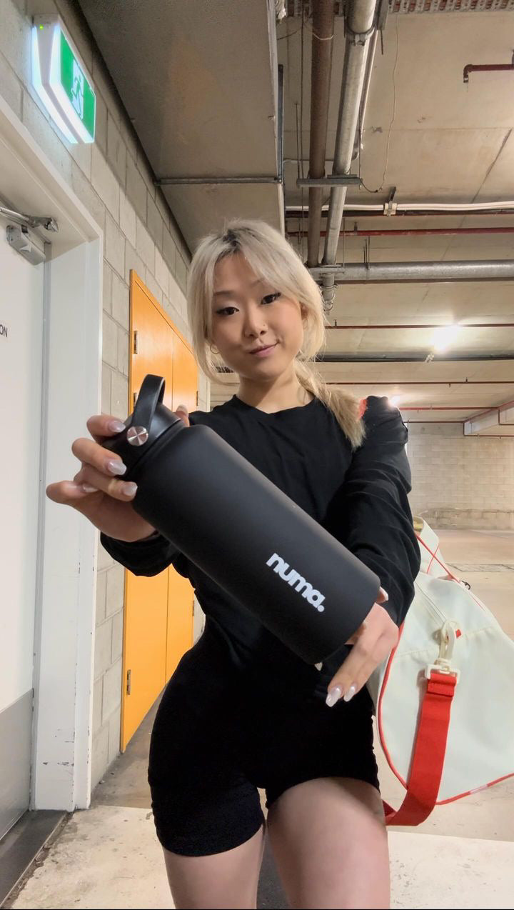 numa hydration bottle 1000ml - black