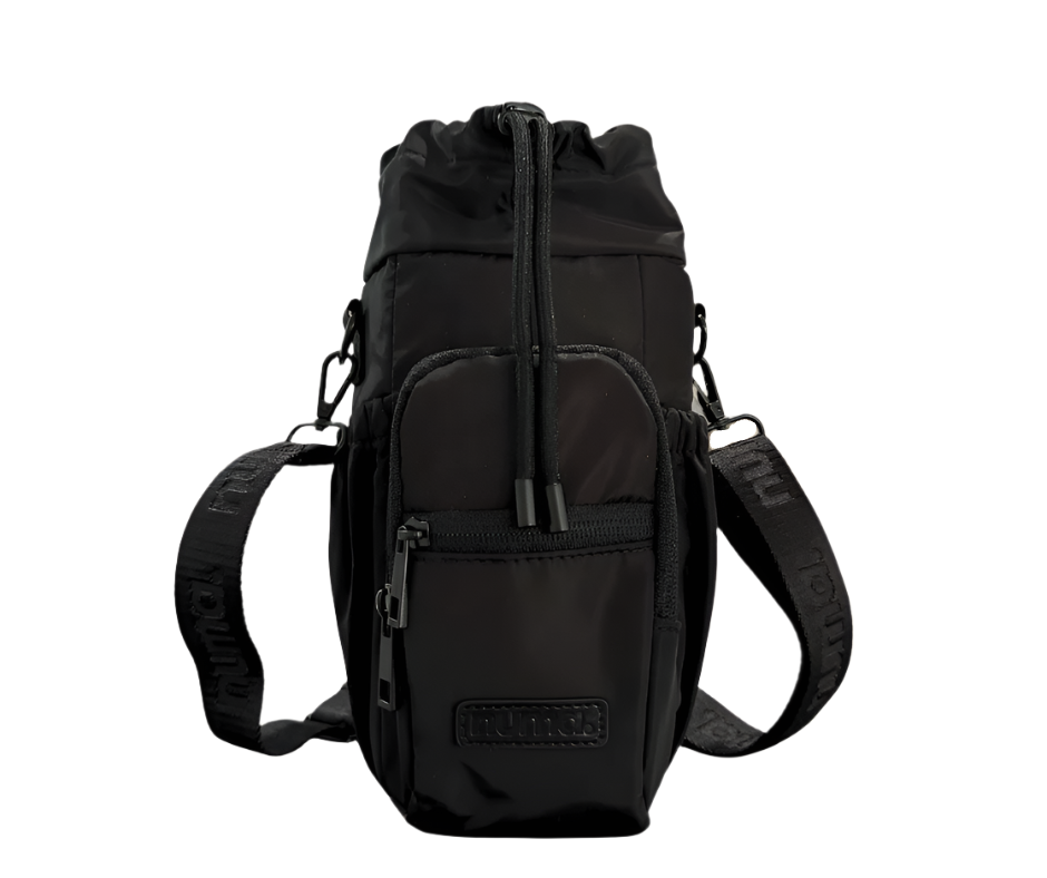 numa bottle bags - black on black