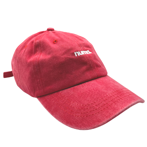 numa washed cap - red
