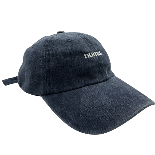 numa washed cap - navy blue